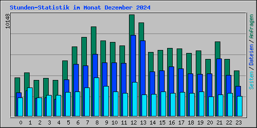 Stunden-Statistik im Monat Dezember 2024