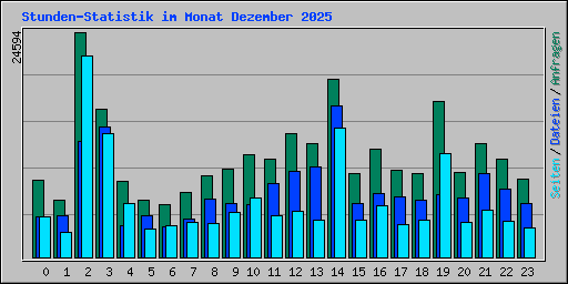 Stunden-Statistik im Monat Dezember 2025